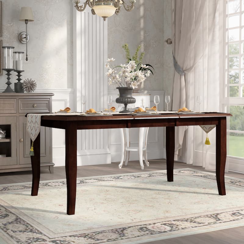 Furniture of America Zita Espresso 72-inch Wood Expandable Dining Table