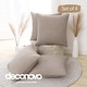 preview thumbnail 7 of 89, Deconovo Faux Linen Throw Pillow Covers 4 PCS(Cover Only) 16"x16" - Taupe