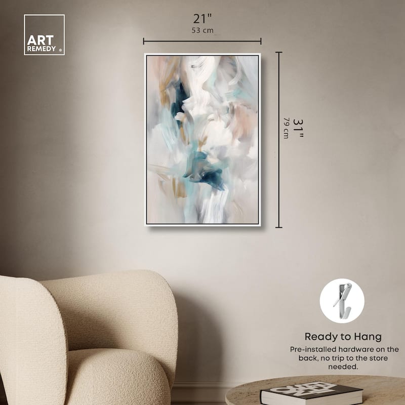 Whispering Colors III Canvas by Art Remedy