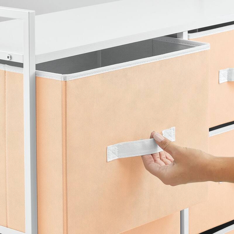 mDesign Wide Dresser Storage Tower Organizer Unit, 5 Drawers