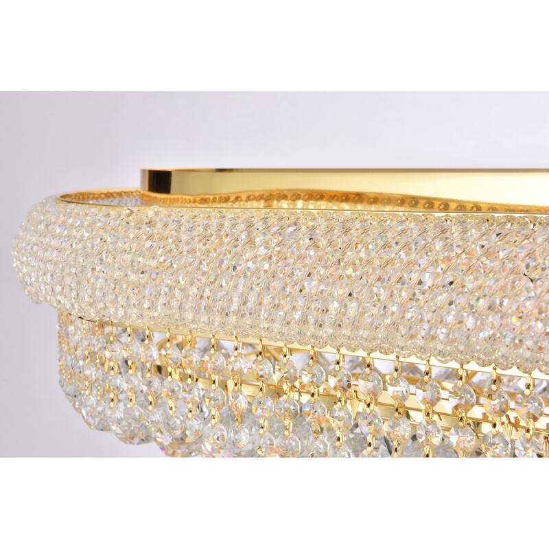 Elegant Lighting V1800F36S/RC Primo 18 Light 36" Wide Flush Mount