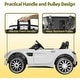 preview thumbnail 4 of 2, 12V Battery-Powered Kids Electric Vehicle with Two Seats, 4-Wheel Drive, and Bluetooth Music, Ride On Car for Toddlers
