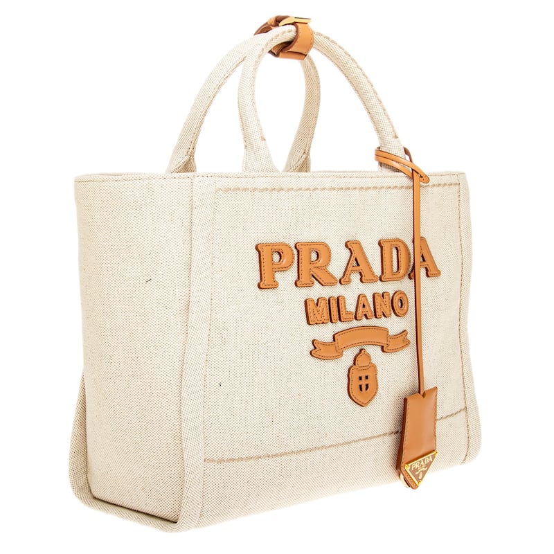 Prada Canvas Tote Bag
