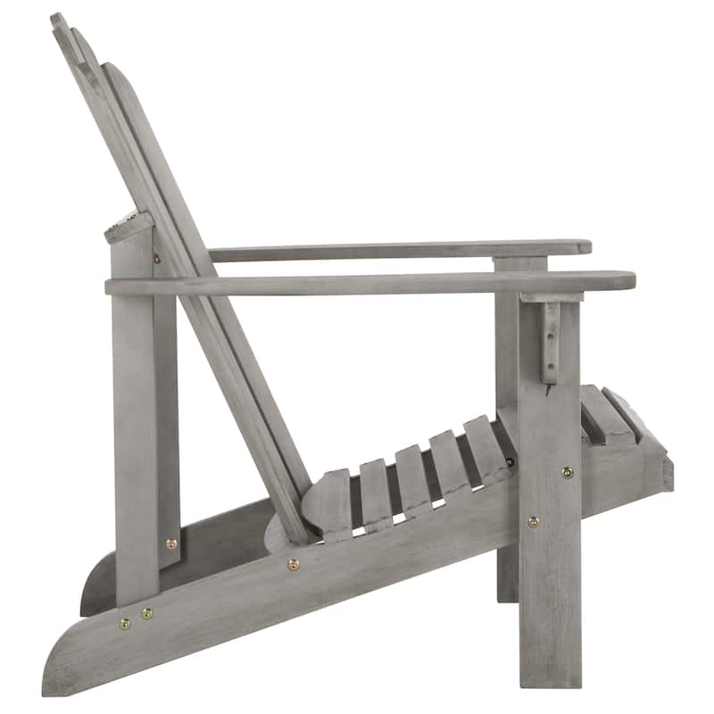 SAFAVIEH Topher Grey Wash Adirondack Chair - 28.3" W x 35.8" D x 37.4" H
