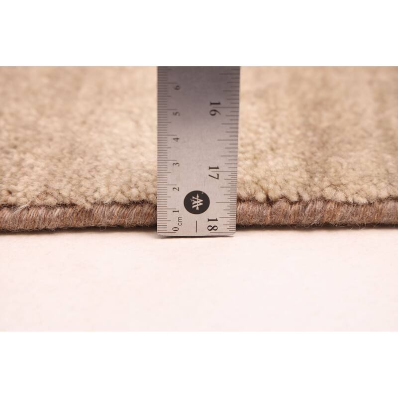 ECARPETGALLERY Hand-knotted Peshawar Ziegler Light Khaki Wool Rug - 4'11 x 6'9