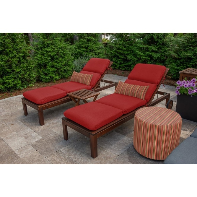 Sunbrella Chaise Lounge Cushion Canvas True Blue