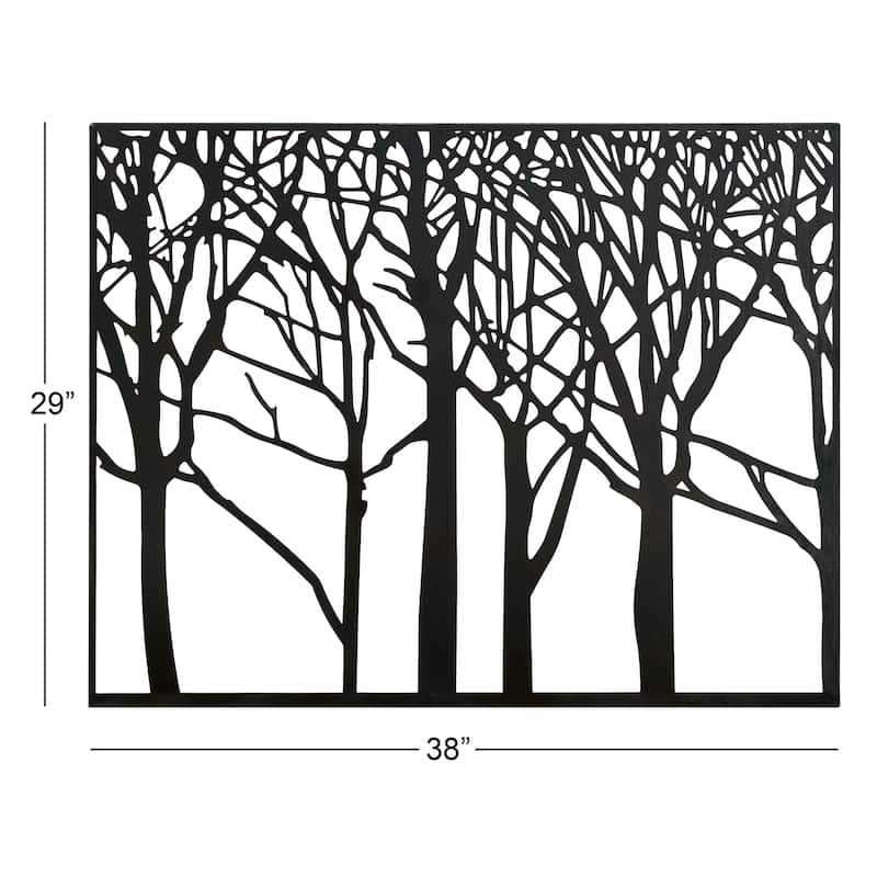 Metal Tree Wall Decor - Black - Roche River Decor