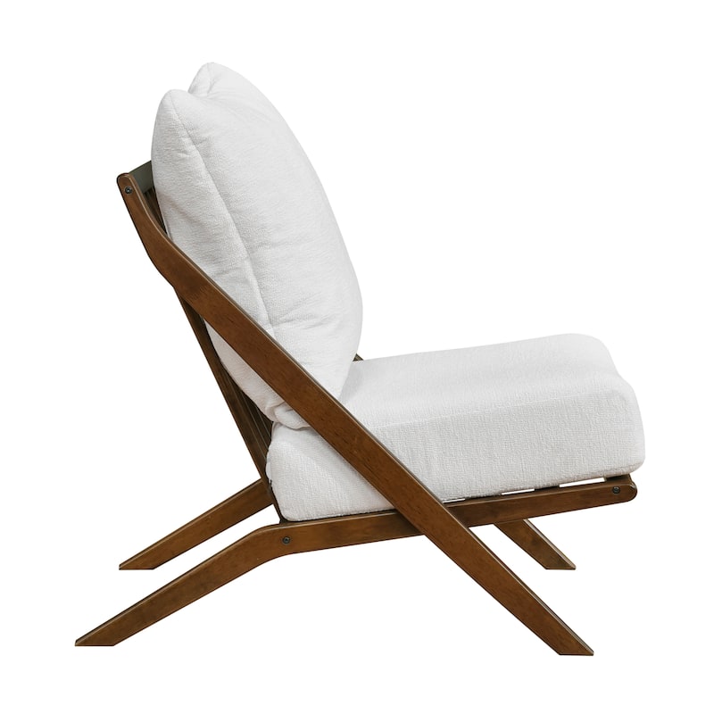 Roussel Chenille Armless Accent Chair