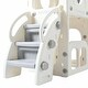 preview thumbnail 27 of 37, 7-in-1 Toddler Slide Set - Spaceship Playset with Slide, Arch Tunnel, Basketball Hoop, and Toy Storage