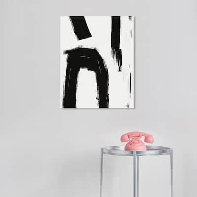Wynwood Studio Canvas Abstract Lift Machine Black and Modern & Contemporary Wall Art Canvas Print