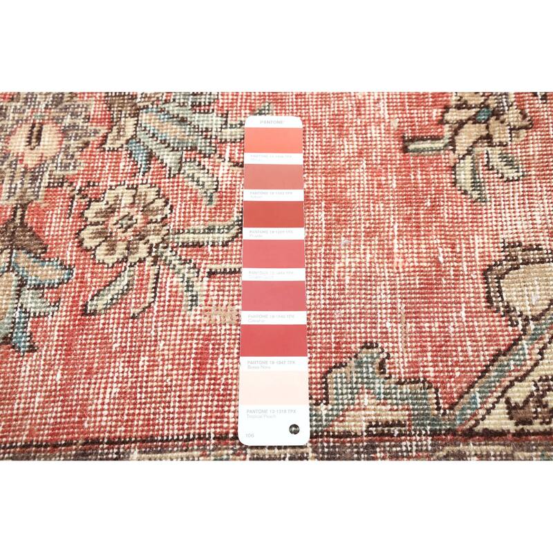 ECARPETGALLERY Hand-knotted Antalya Vintage Copper Wool Rug - 9'5 x 12'10