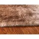 preview thumbnail 18 of 16, Silver Orchid Nansen Luxurious Faux Sheepskin Thick Shag Area Rug 2' x 3' - Camel