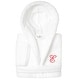 preview thumbnail 45 of 78, Sweet Kids 100% Polyester SUPER PLUSH Double Brushed Hooded Bathrobe with Pink Script Monogram E - Large