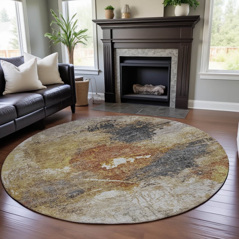 Premium Washable Super Soft Modern Solid Mayfield Rug - Taupe - 8' x 8'