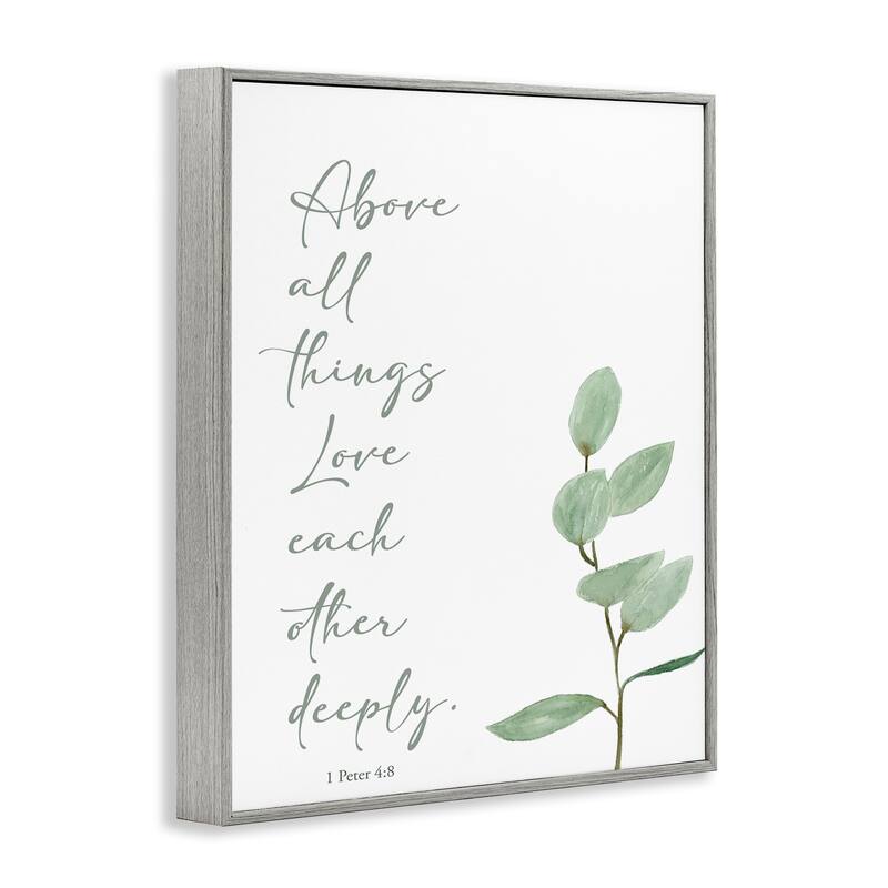 Stupell Love Each Other Deeply Framed Giclee Art Design By Lucille Price