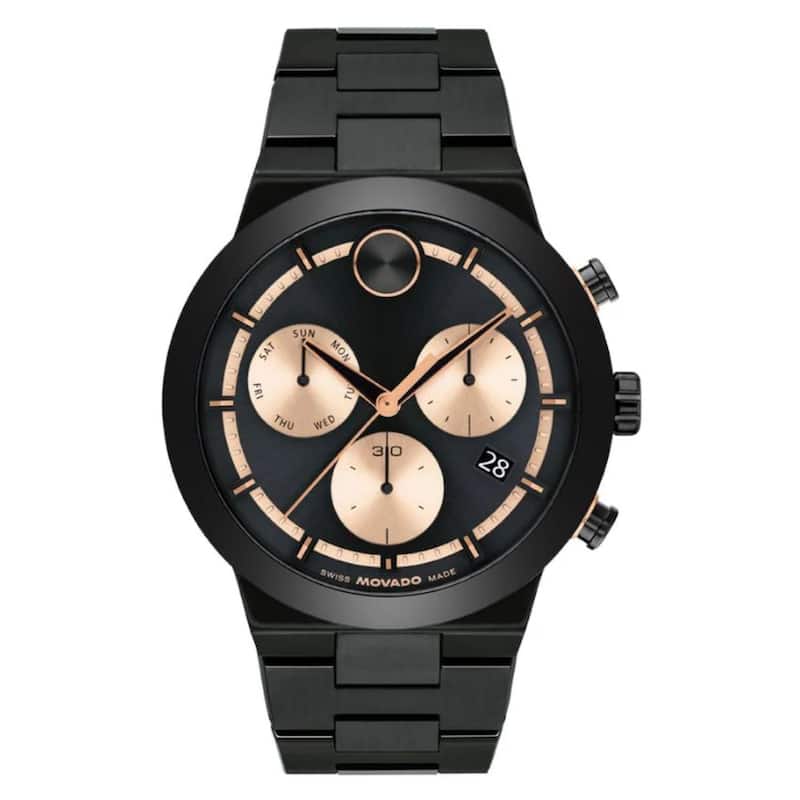 Movado Men's Bold Fusion Black Dial Watch - 3601282 - One Size