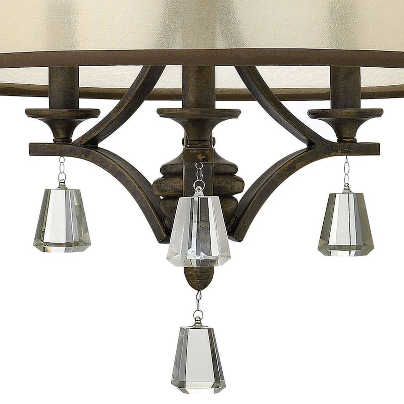 Fredrick Ramond 3 Light 1 Tier Drum Chandelier from the Mime