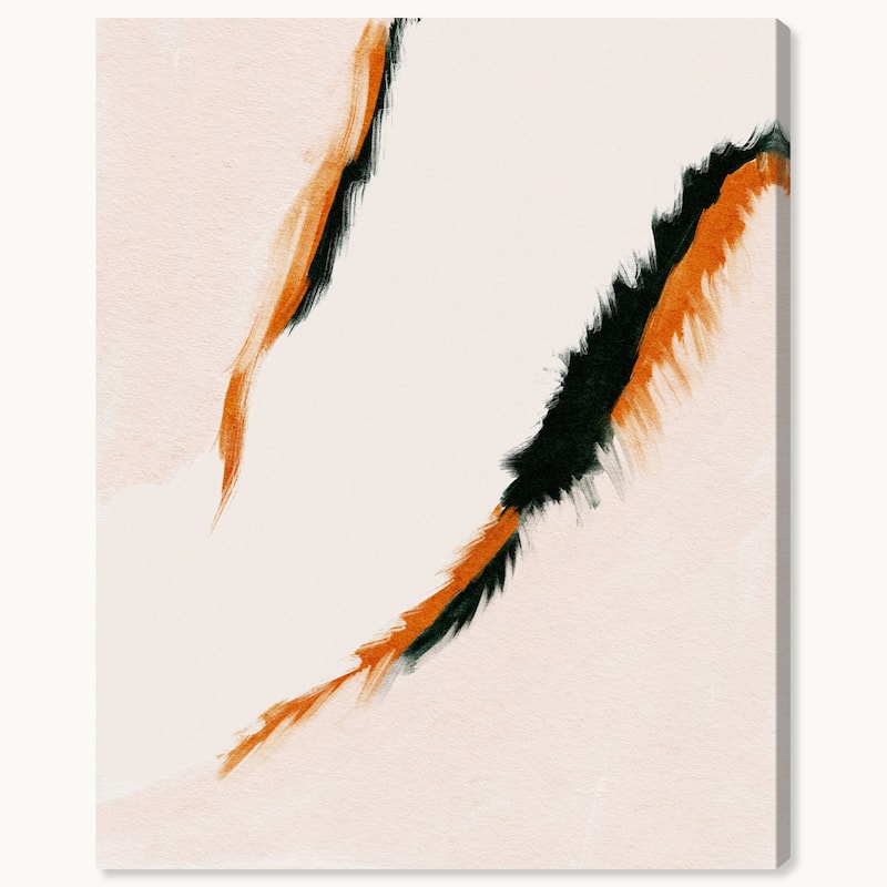 Wynwood Studio Canvas Abstract Calico Coat Cat Closeup Black Modern & Contemporary Wall Art Canvas Print