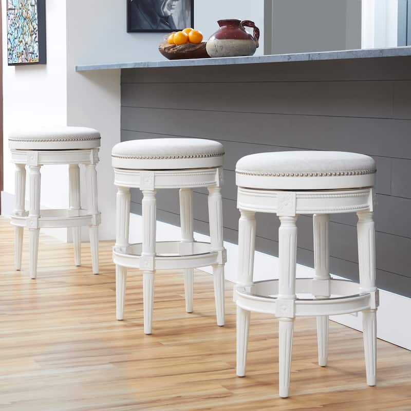 New Ridge Home Goods Chapman Backless Swivel 31"H Bar-Height Stool