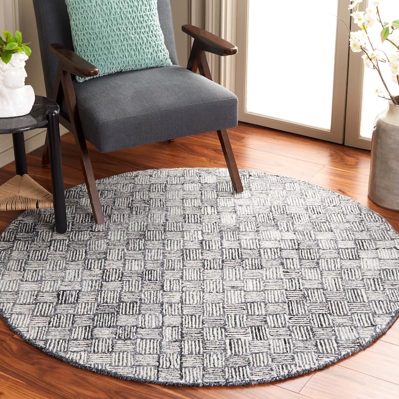 SAFAVIEH Handmade Micro-Loop Courteney Transitional Wool Rug
