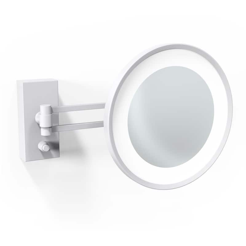 WS Bath Collections WS 8-7/10" X 8-7/10" Wall Mounted Framed - Matte White