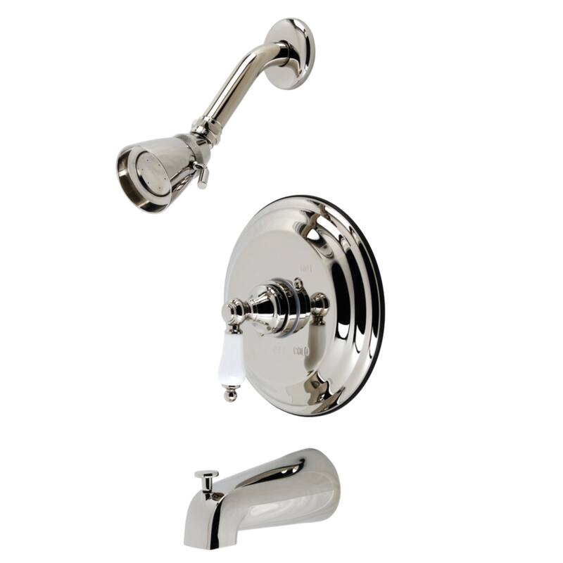 Kingston Brass Restoration Tub and Shower Faucet - Polished Nickel