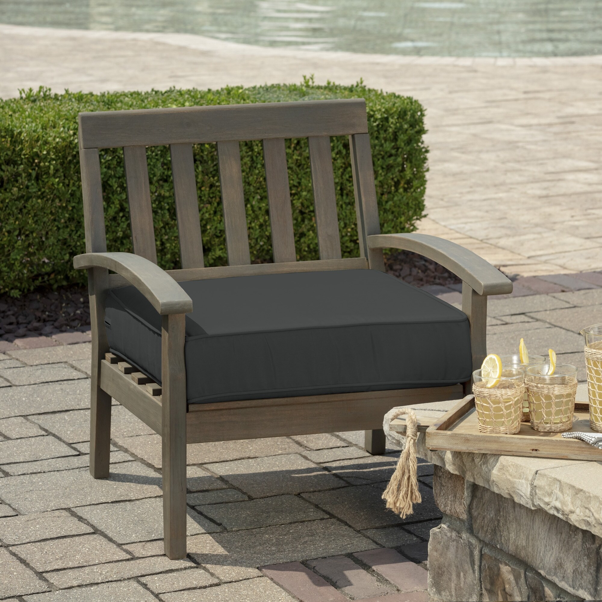 Arden Selections ProFoam 24 x 24 in Outdoor Deep Seat Bottom