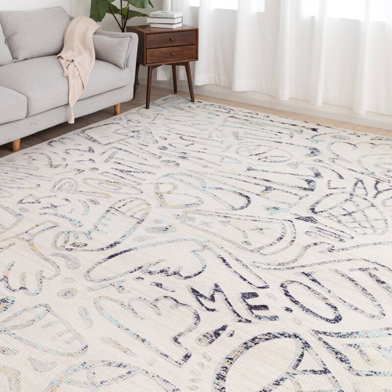 Katie Merz SPORTSGLYPHS Basketball Area Rug