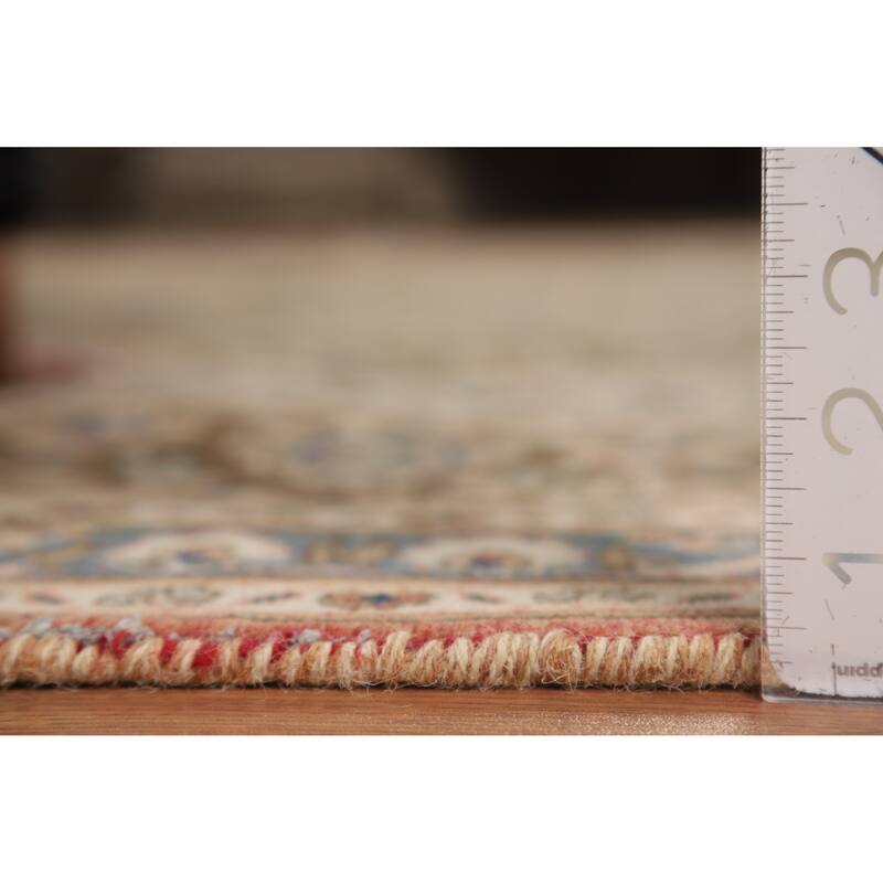 Traditional Mashad Persian Area Rug Hand-Knotted Wool Carpet - 9'10" x 11'11"