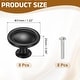 preview thumbnail 8 of 6, Cabinet Knobs, Solid Round Drawer Knobs Single Hole Cabinet Handles Pulls with Screws for Kitchen - 1.22" 8 Pcs