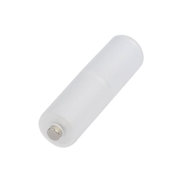Hard Plastic AAA to AA Battery Adapter Holder Converter Clear Color