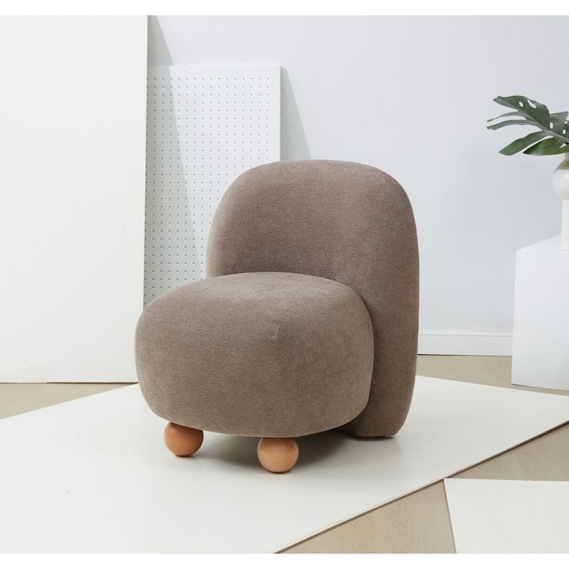 SAFAVIEH Couture Kalia Boucle Bun Foot Accent Chair - 24"W x 27"D x 28"H