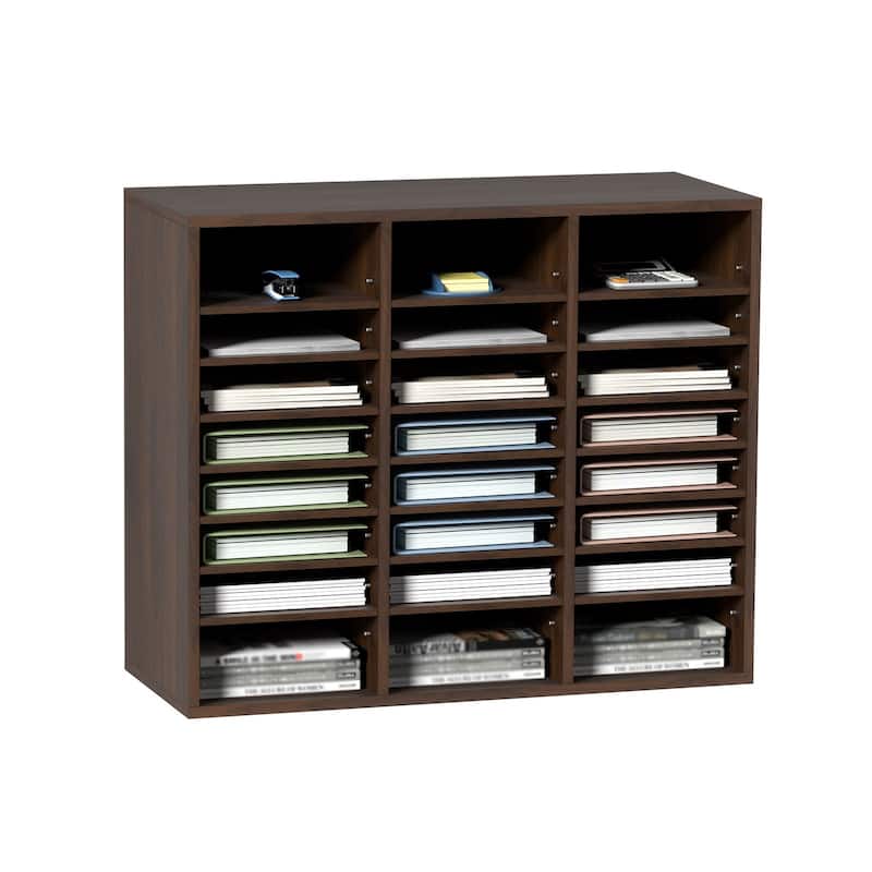 Multi-Purpose Office Literature Organizers with 24 Compartments and Adjustable Shelves Perfect Addition to Any Space
