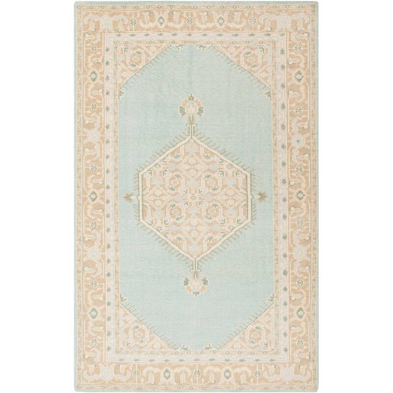 Hand-knotted Alford Boho Medallion Wool Area Rug