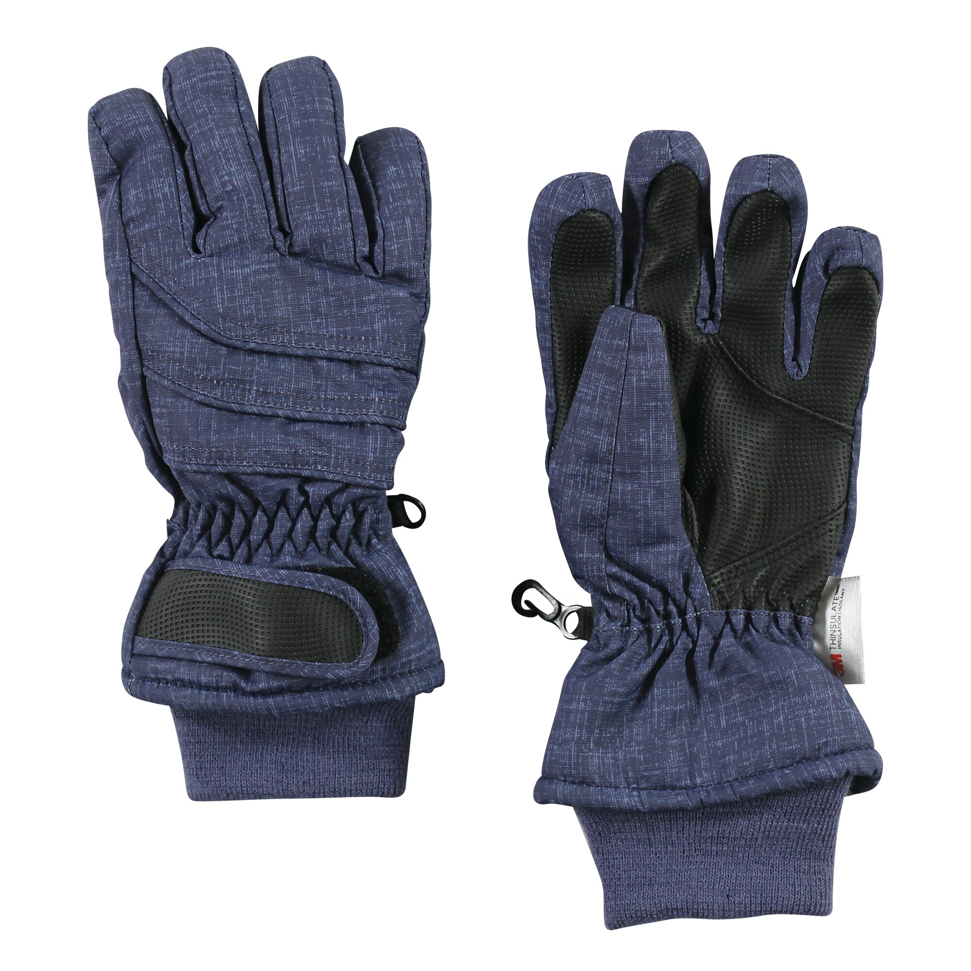 Hudson Baby Unisex Snow Gloves, Heather Navy - buybuy BABY