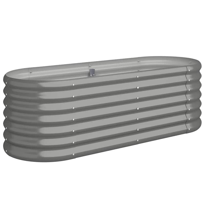 vidaXL Garden Raised Bed Patio Outdoor Raised Planter Box Powder-coated Steel