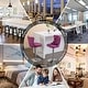 preview thumbnail 39 of 76, Swivel Velvet Bar Stools Sliver Pesdestal (Set of 6)