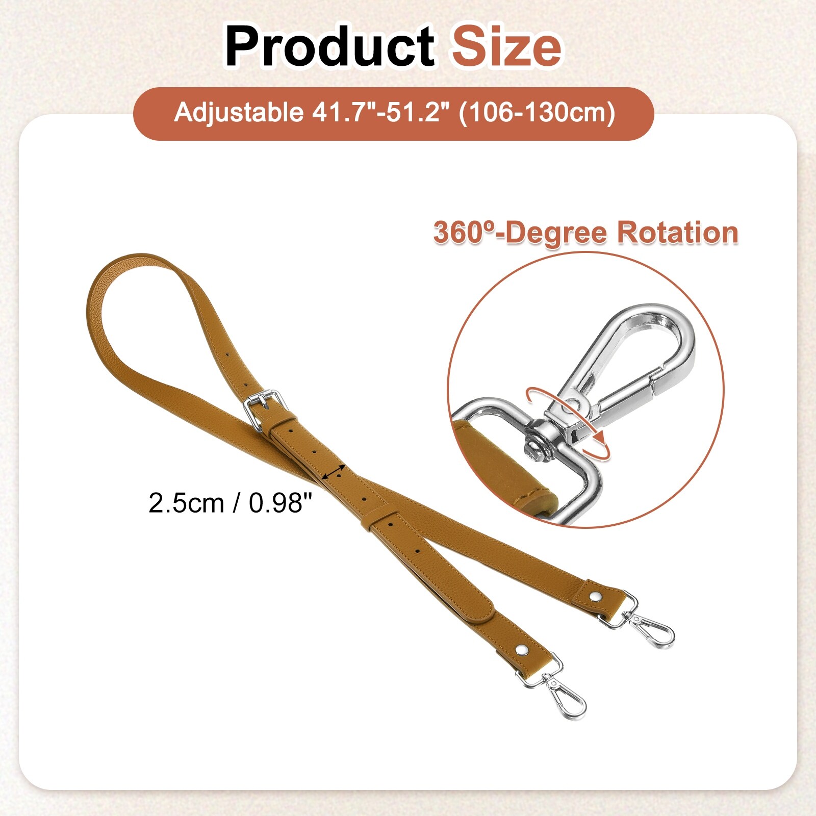 Purse Strap, Adjustable Crossbody Replacement Straps for Women Handbags Shoulder Bag