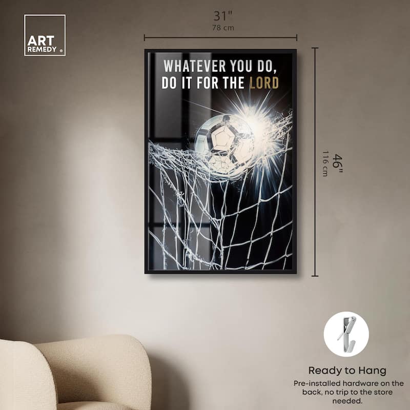 Do it for the Lord Soccer Shadowbox by Art Remedy