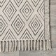 preview thumbnail 3 of 7, Nuloom Handmade Flatweave Striped Trellis Cotton Fringe Area Rug