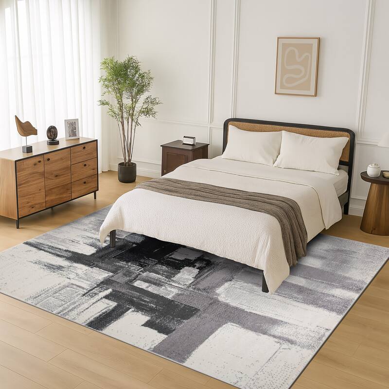 World Rug Gallery Modern Abstract Art Area Rug