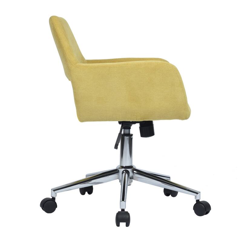 Homylin Modern Velvet Upholstered Task Chair with 360 Degree Swivel