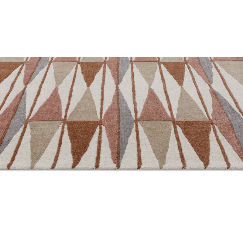 Terra by Obeetee Retro Verve Rust Rug