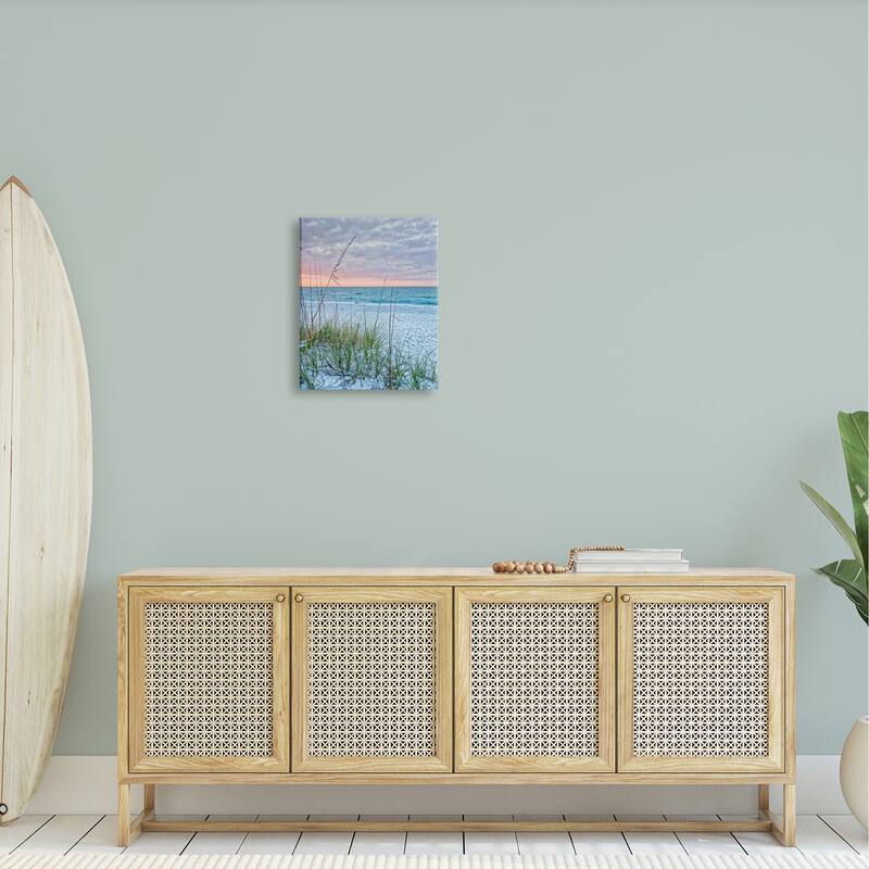 Stupell Coastal Sea Grass Sprigs Beach Shore Stretched Canvas Wall Art, Design by Mary Lou Photography