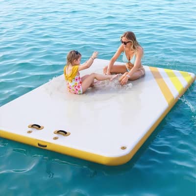 Inflatable Floating Dock Platform for Pool Beach Ocean