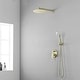 preview thumbnail 15 of 18, Clihome 5 Spray Patterns 12 in. Wall Mount Dual Shower Heads