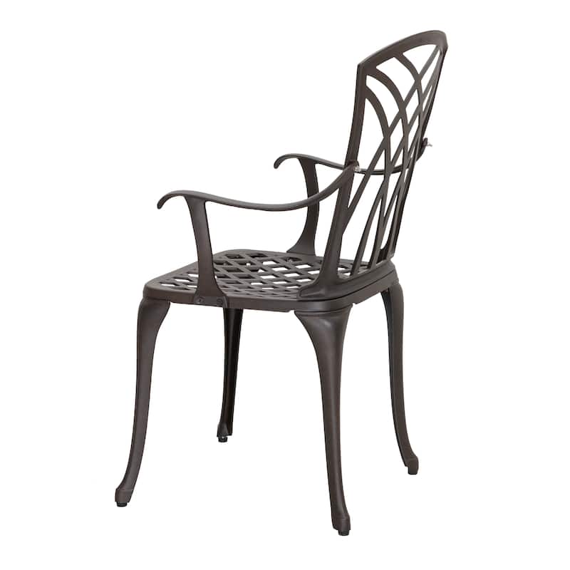 NUU GARDEN 5-piece Antique Bronze Cast Aluminum Patio Dining Set