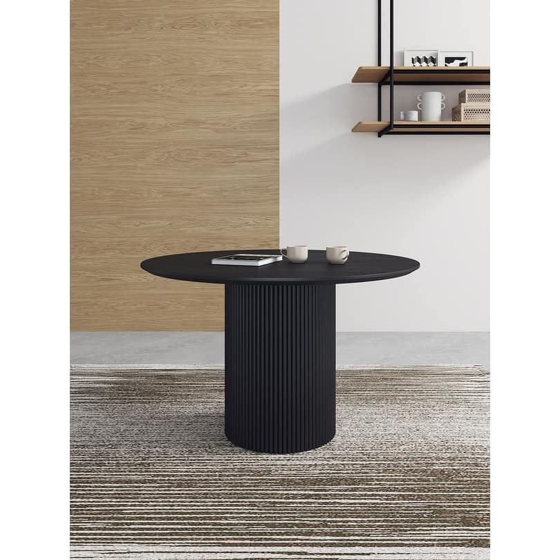 Manhattan Comfort Hathaway Modern 47.24 Solid Wood Round Dining Table