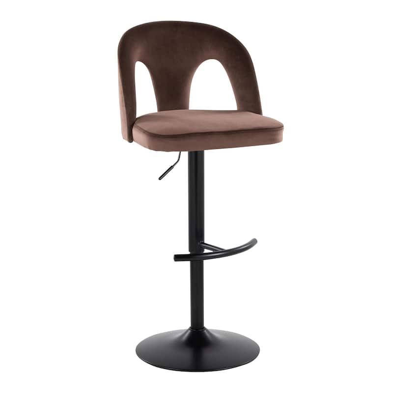 Ava Upholstered Adjustable Barstool - Set of 2
