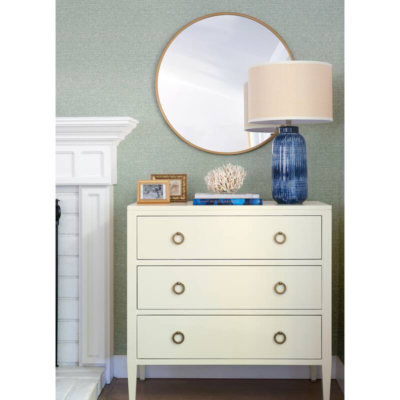 A-Street Prints Minerva Teal Texture Geometric Wallpaper